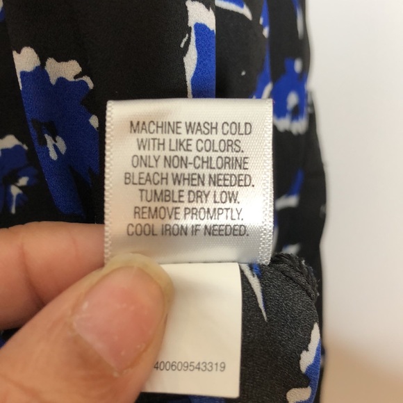 Apt 9 Womens Top Blouse Button Down Front Long Sleeves L Large Petite - Picture 4 of 9